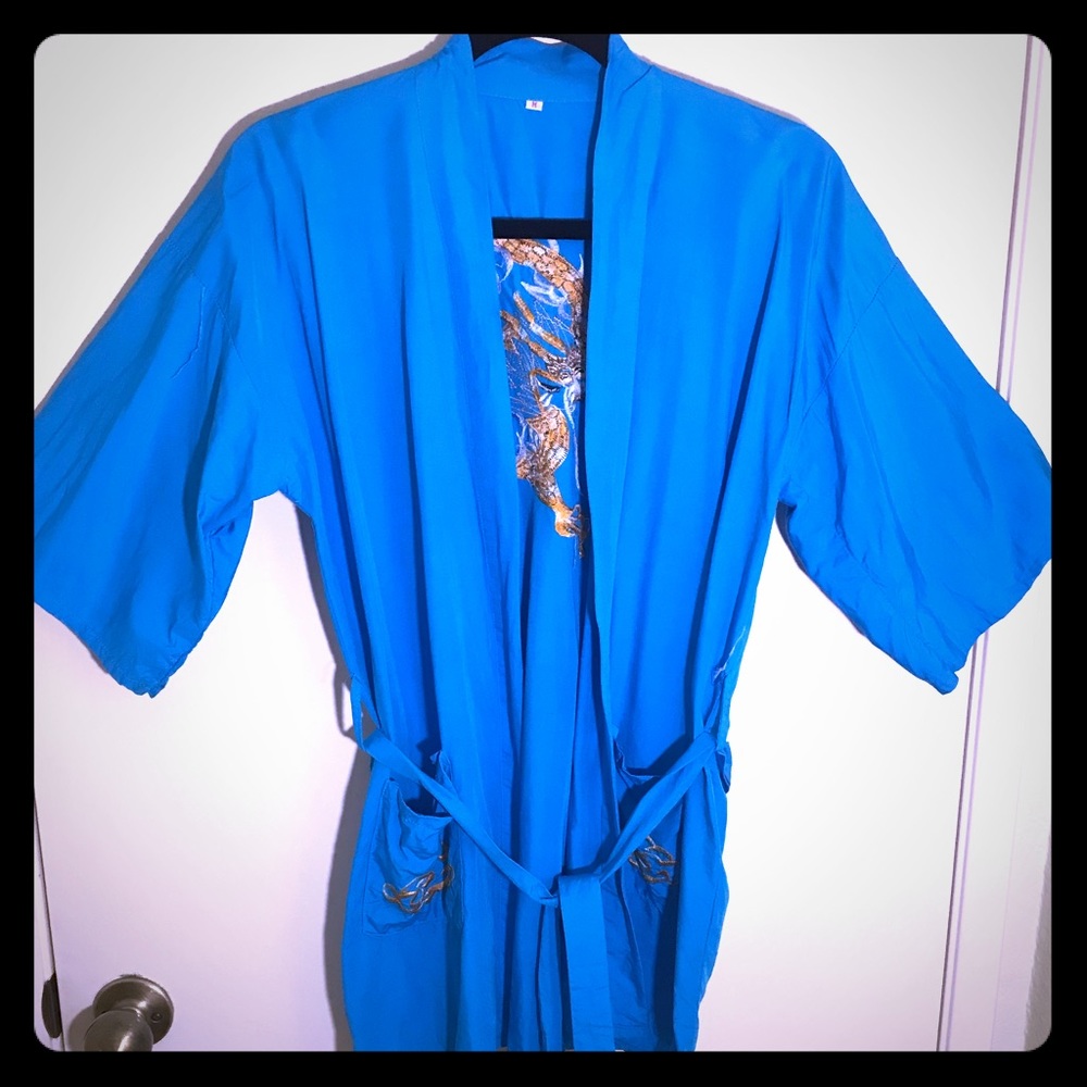 Vintage Kimono Short Robe